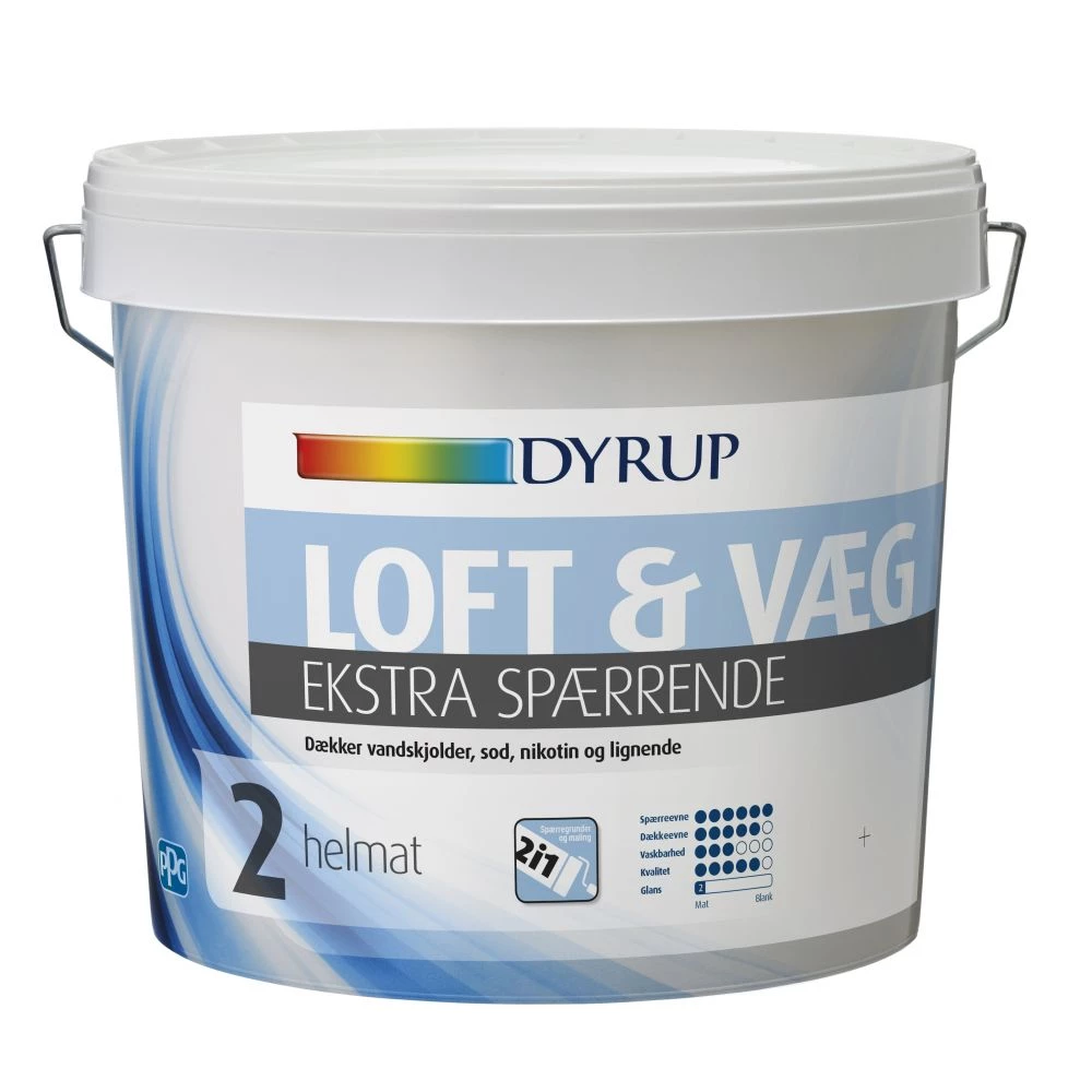 Dyrup Væg & Loft 02 - Ekstra Spærrende Hvid - 4,5lt 3 Dyrup Væg & Loft 02 - Ekstra Spærrende Hvid - 4,5lt