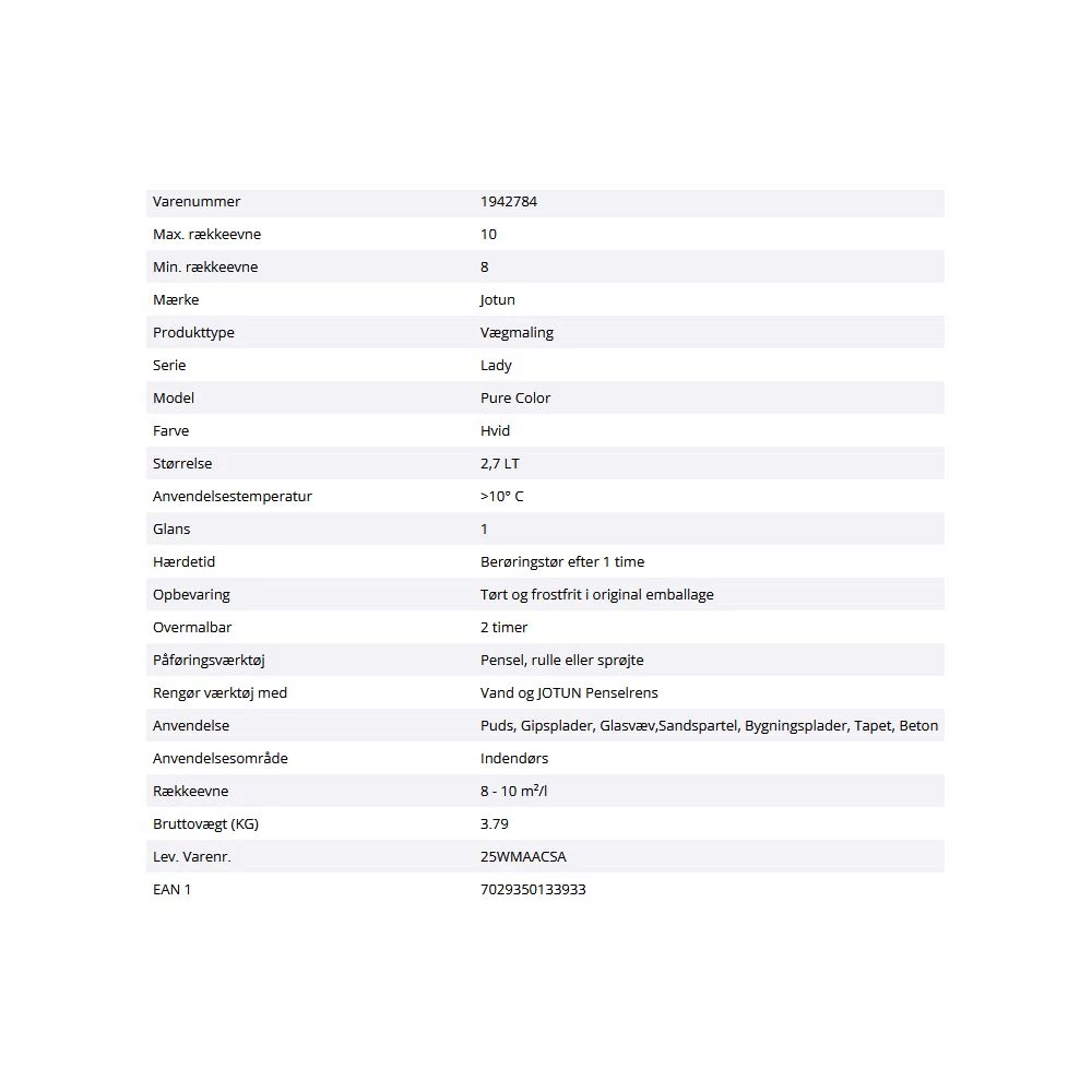 Lady Væg Pure Color Hvid-base 2,7lt - 25wmaacsa 4 Lady Væg Pure Color Hvid-base 2,7lt - 25wmaacsa - Billede 2