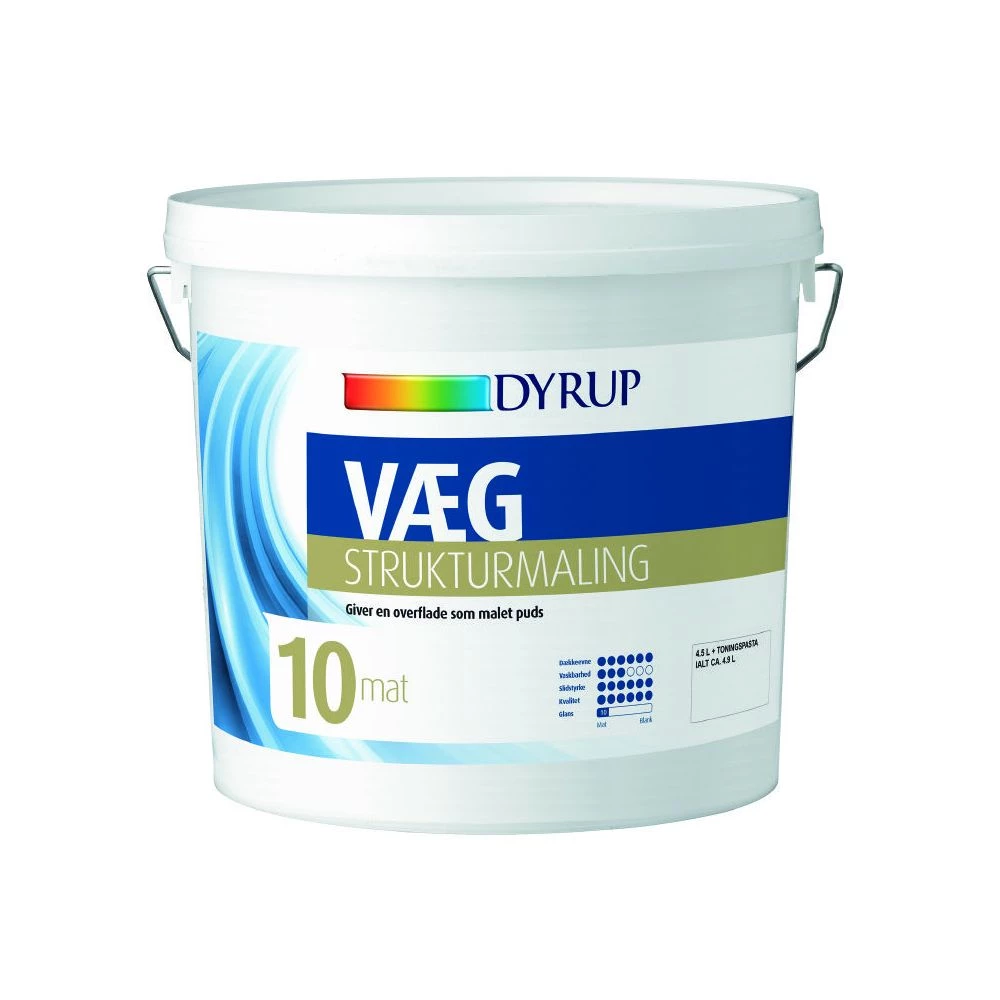 Dyrup Væg Strukturmaling 4,50lt - VAREN ER UDGÅET 3 Dyrup Væg Strukturmaling 4,50lt - VAREN ER UDGÅET