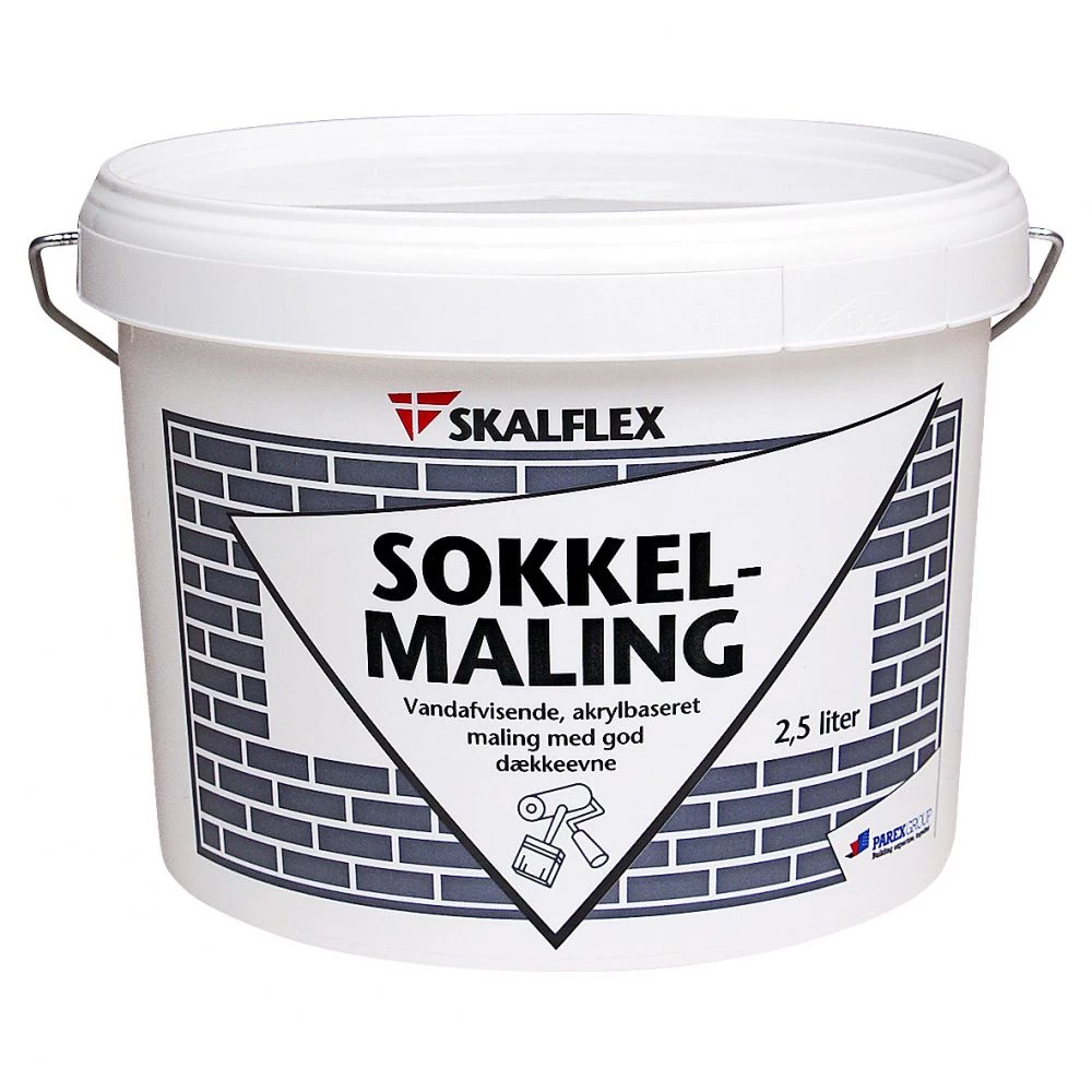 Skalflex Sokkelmaling Sort - 2,5lt 2 Skalflex Sokkelmaling Sort - 2,5lt