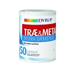 Dyrup Træ & Metal 50 Ekstra Dækkende Hvid - 0,75lt