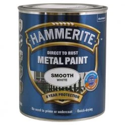 Borup Kemi A/S Hammerite Glat-effekt Hvid - 750ml