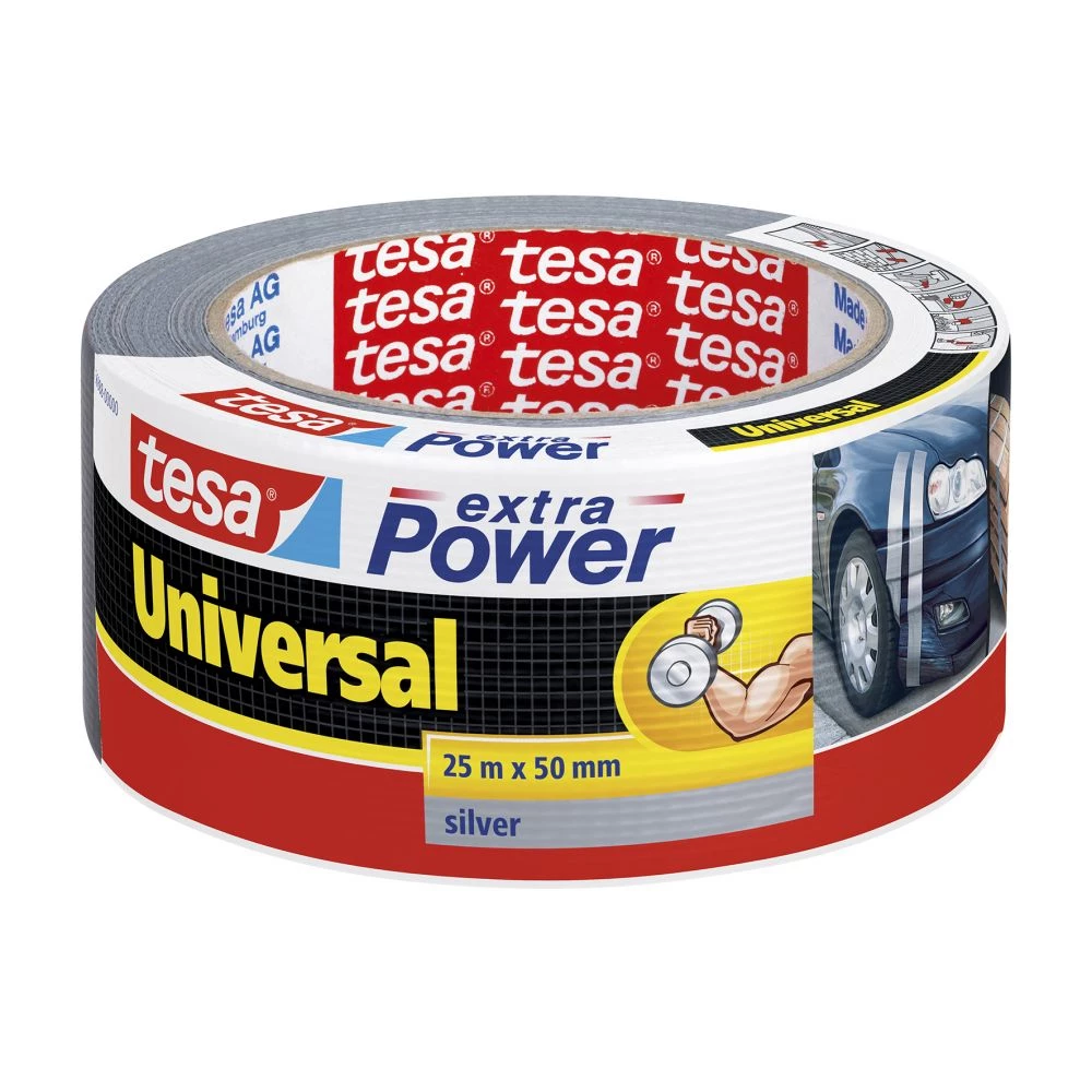 Tesa Extra Power Universal 25 M X 50 Mm Silver 3 Tesa Extra Power Universal 25 M X 50 Mm Silver