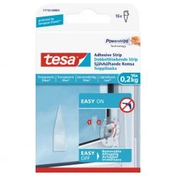 Tesa Dobbeltklæbende Strips Til Transparente Overflader Og Glas (0,2 Kg), 16 Stk.