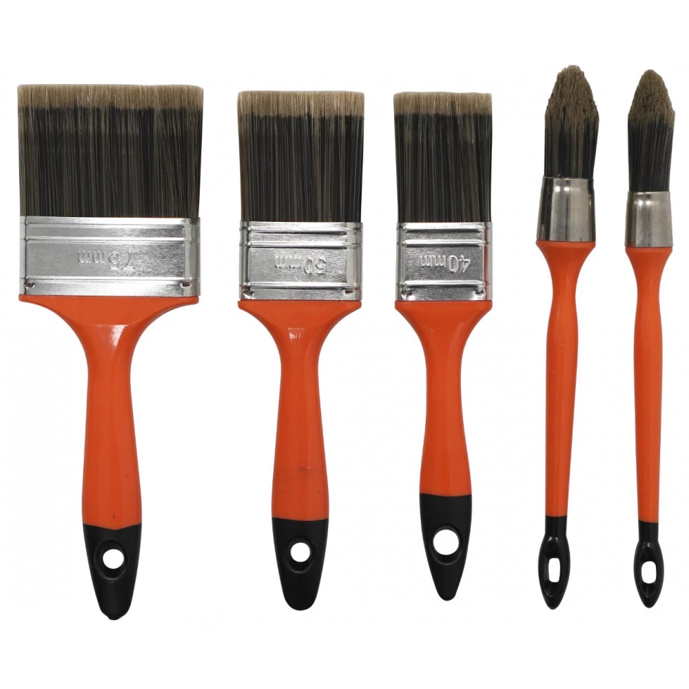 Work It Work-it Pensler I Sæt á 3 Flad 40/50/70 Mm Og 2 Rund Ø15/Ø20 Mm 3 Work It Work-it Pensler I Sæt á 3 Flad 40/50/70 Mm Og 2 Rund Ø15/Ø20 Mm